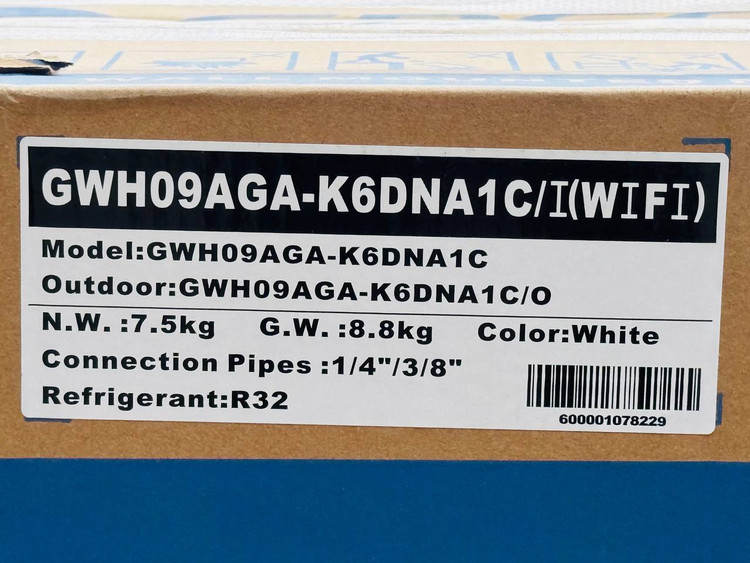 کولرگازی 9000 گری اینورتر GWH09AGA-K6DNAIC