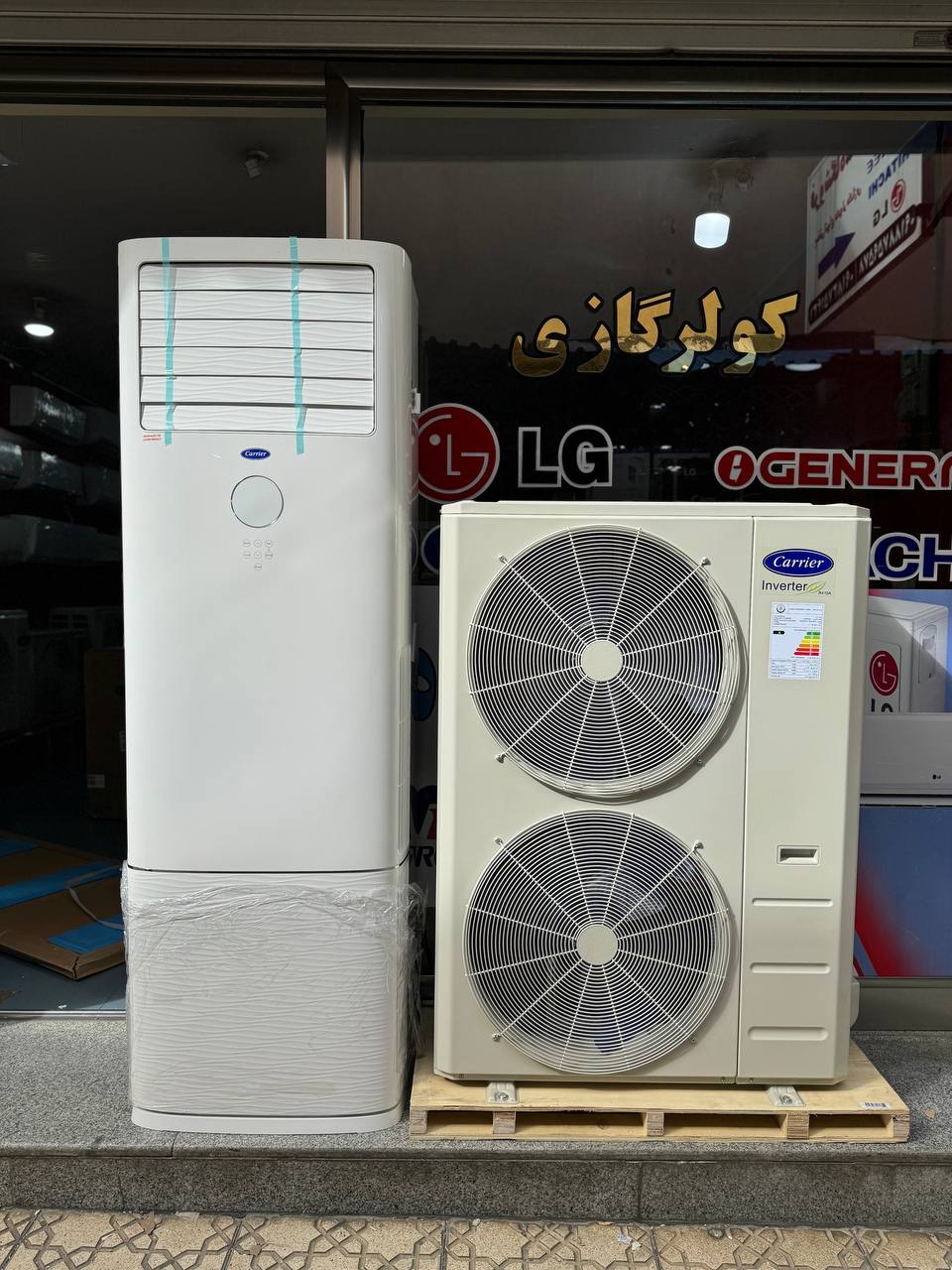 کولرگازی ایستاده کریر 48000 اینورتر 42QFG048VS-38QFG048VS T3